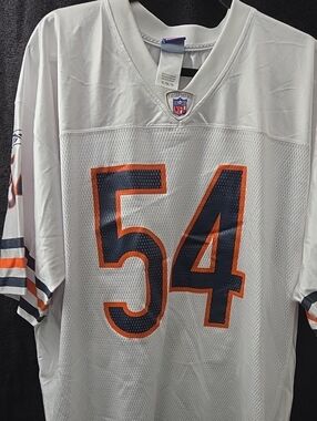 Brian Urlacher Chicago Bears White Jersey